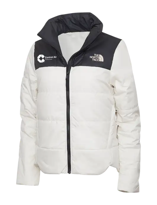 North Face Womens Vintage White Everyday Insulated Jacket w/Control Air Enterprises Logo