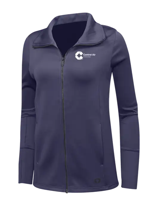 OGIO Navy Womens Endurance Modern Performance Full-Zip w/Control Air Enterprises Logo