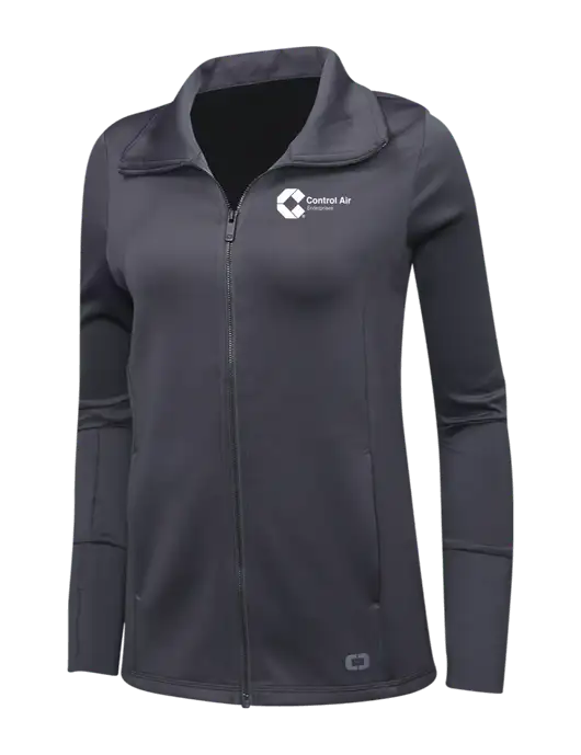 OGIO Dark Grey Womens Endurance Modern Performance Full-Zip w/Control Air Enterprises Logo