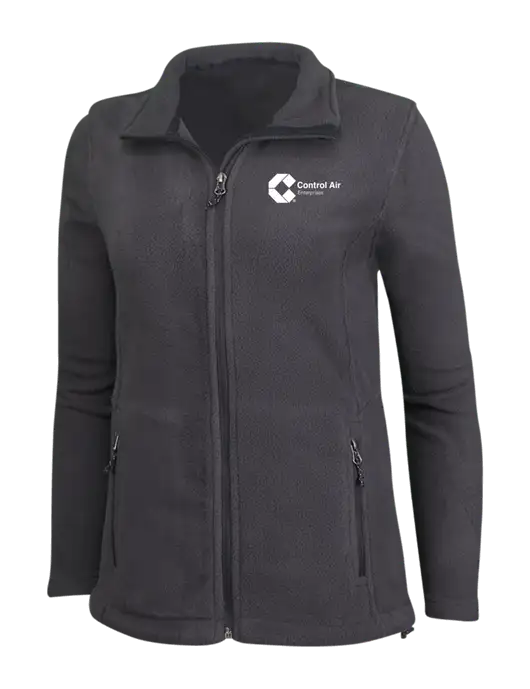 Womens Fleece Dark Grey Jacket w/Control Air Enterprises Logo