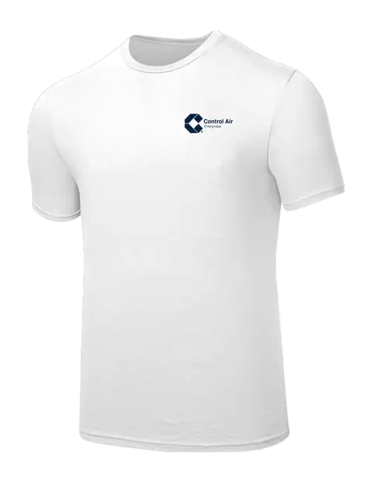 Seriously Soft White T-Shirt w/Control Air Enterprises Logo