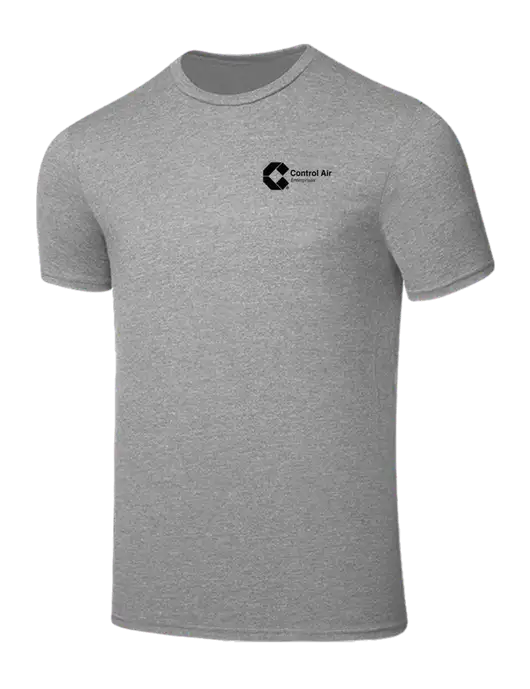 Seriously Soft Light Heather Grey T-Shirt w/Control Air Enterprises Logo