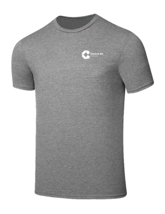 Seriously Soft Grey Frost T-Shirt w/Control Air Enterprises Logo