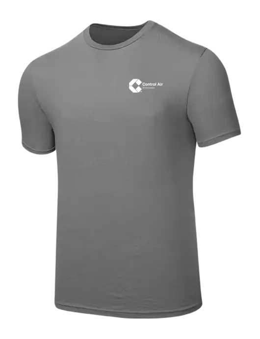 Seriously Soft Medium Grey T-Shirt w/Control Air Enterprises Logo