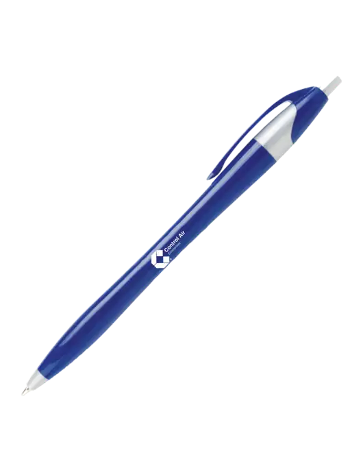 Novella Navy/Silver Corporate Pen- Blue Ink w/Control Air Enterprises Logo
