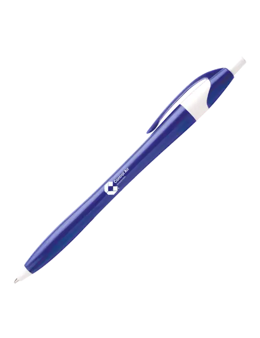 Novella Royal/White Executive Pen - Blue Ink w/Control Air Enterprises Logo