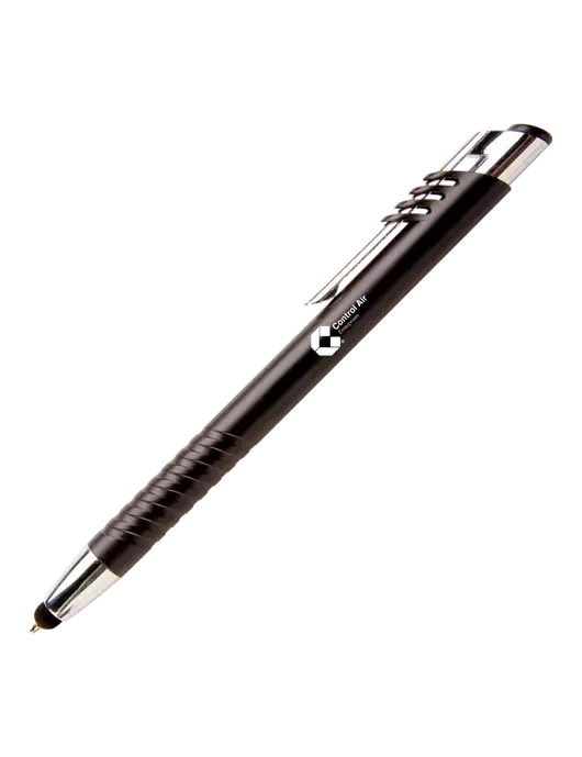Schirhart Black Stylus Pen - Blue Ink w/Control Air Enterprises Logo