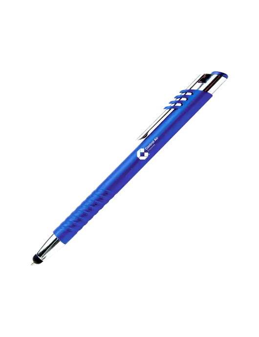 Schirhart Blue Stylus Pen - Blue Ink w/Control Air Enterprises Logo