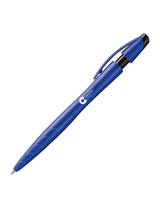 Awali Blue Metallic Pen - Black Ink w/Control Air Enterprises Logo