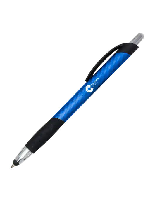 Sunray Blue Stylus Pen - Black Ink w/Control Air Enterprises Logo
