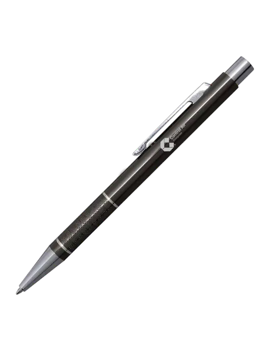 St George Gunmetal Pen - Blue Ink w/Control Air Enterprises Logo