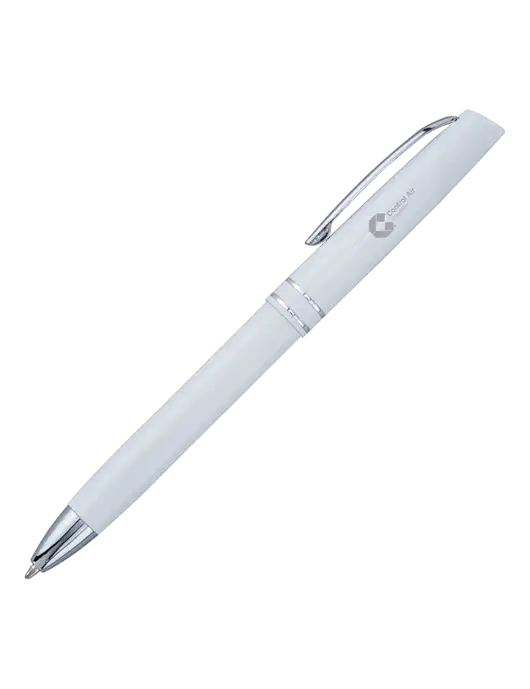 White Anguilla Black Ink Pen w/Control Air Enterprises Logo