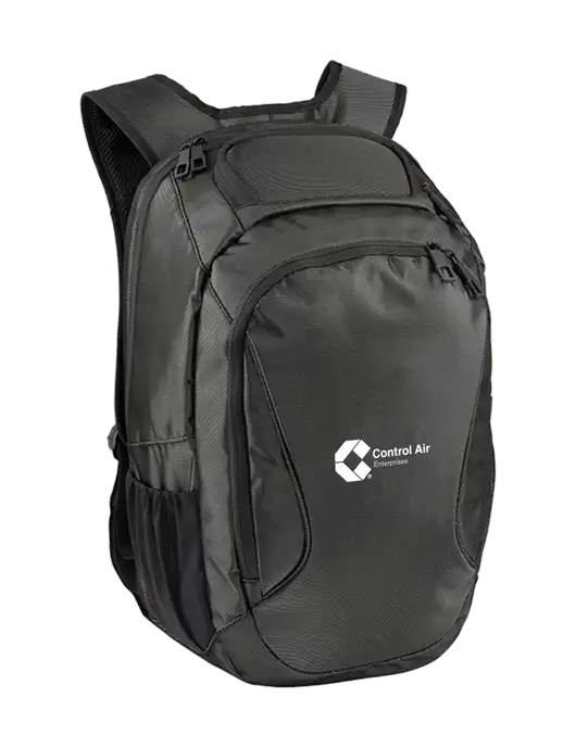 Stealth Dark Grey/Black Laptop Backpack w/Control Air Enterprises Logo