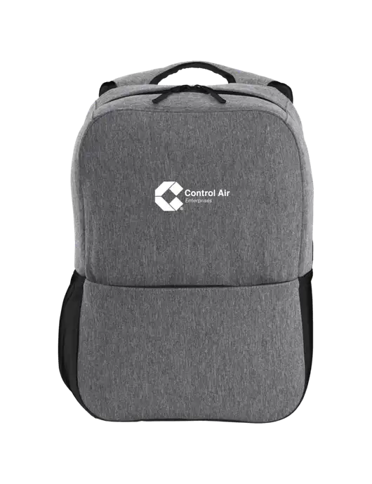 Access Square Laptop Graphite Heather/Black Backpack w/Control Air Enterprises Logo