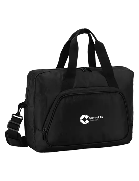 City Black Laptop Briefcase w/Control Air Enterprises Logo