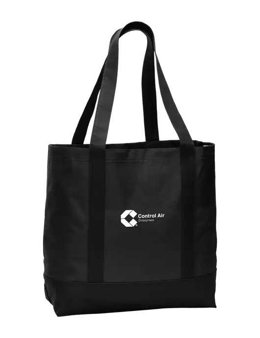 Carryall Black/Black Day Tote w/Control Air Enterprises Logo