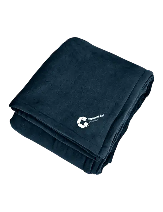Mountain Lodge Navy Eclipse Blanket w/Control Air Enterprises Logo