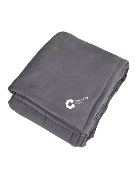 Mountain Lodge Hearth Grey Blanket  w/Control Air Enterprises Logo