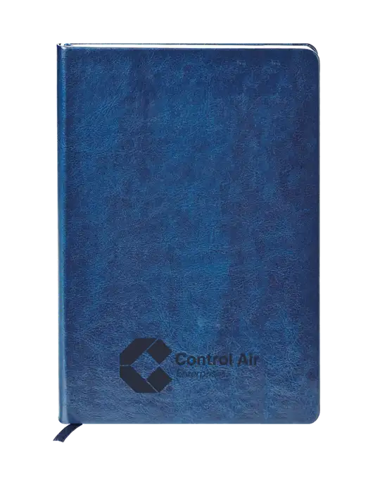 Fabrizio Blue Hard Cover 5.75 x 8.3 Journal w/Control Air Enterprises Logo
