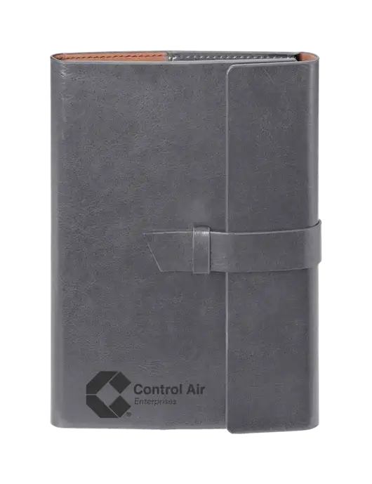 Fabrizio Grey 6.875 x 9.56 Portfolio w/Control Air Enterprises Logo
