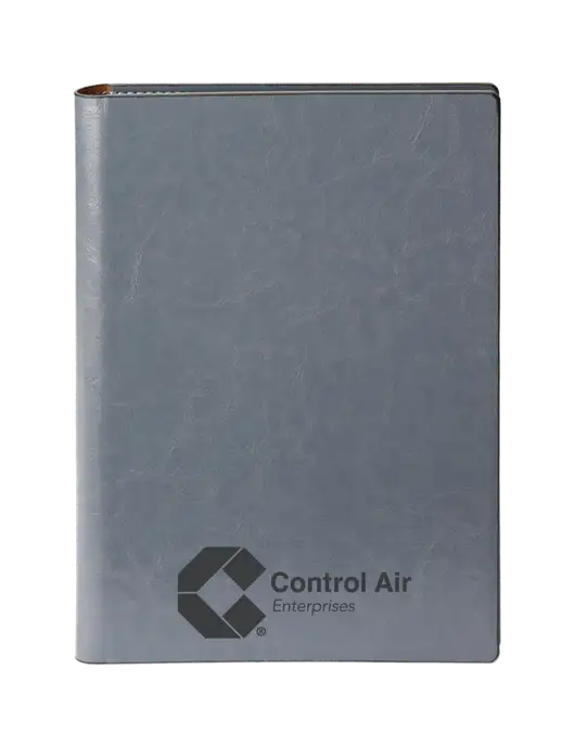 Fabrizio Grey 7 x 9.625 Padfolio & Notepad w/Control Air Enterprises Logo
