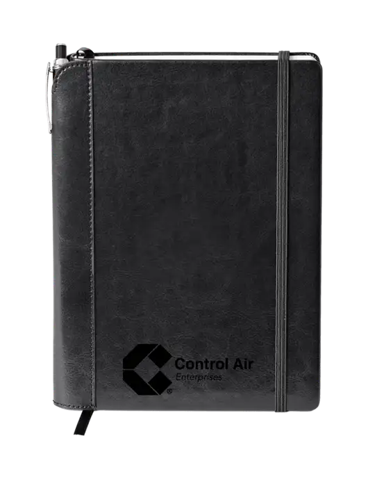 Fabrizio Black Journal 6.375 x 8.375 Combo w/Control Air Enterprises Logo