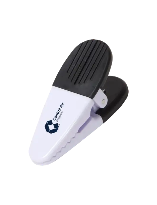 Magnetic White Power Clip w/Control Air Enterprises Logo