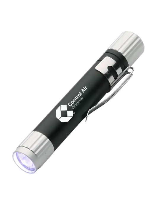 Black Aluminum LED Penlight w/Control Air Enterprises Logo