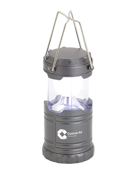 Gunmetal Mini Retro Lantern w/Control Air Enterprises Logo