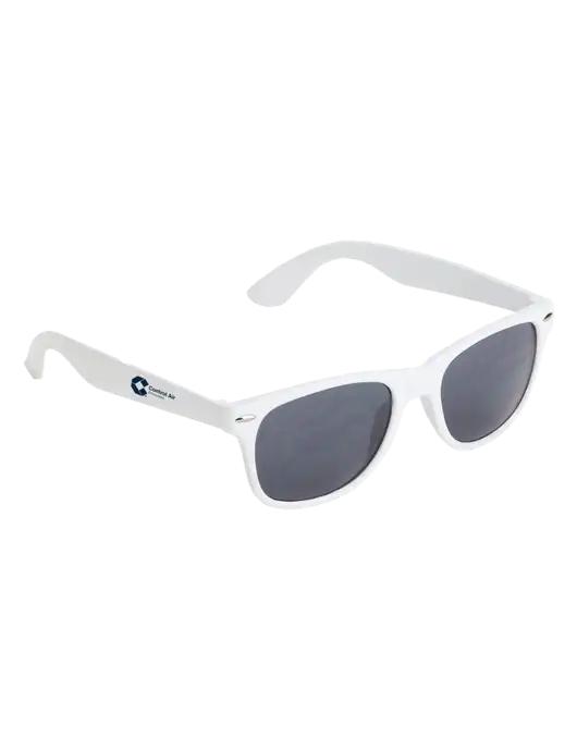 Daytona White Sunglasses w/Control Air Enterprises Logo