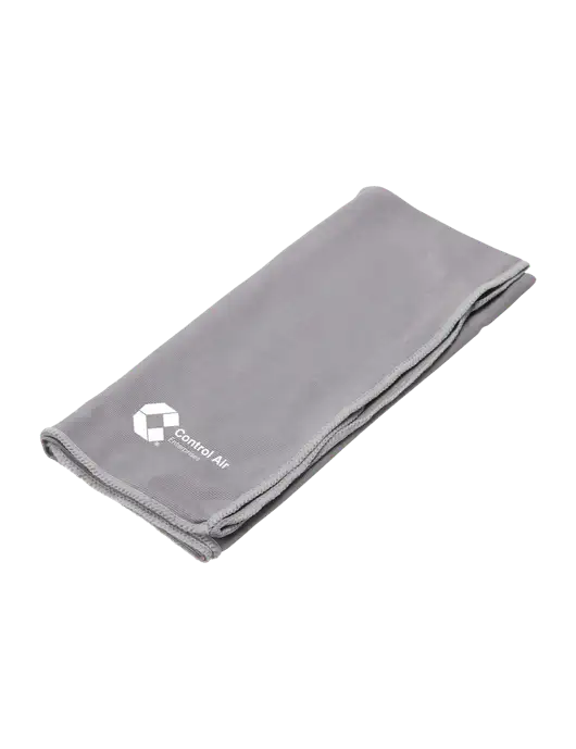 Eclipse Grey Copper Infused Cooling Towel w/Control Air Enterprises Logo
