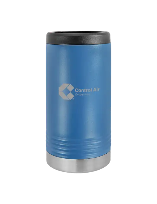Polar Camel Powder Coated Royal Blue Vacuum Insulated Slim Beverage Holder w/Control Air Enterprises Logo