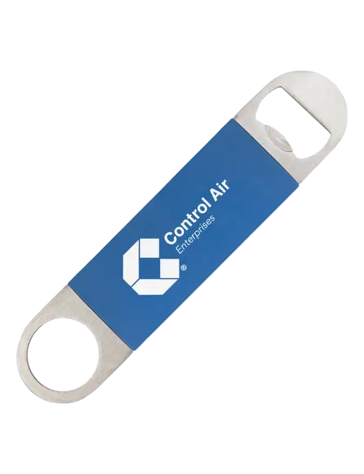 Royal Bottle Opener with Silicone Grip w/Control Air Enterprises Logo