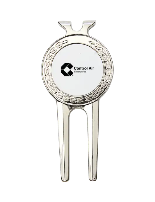 Silver Divot Tool, 1.5 x 3 w/Control Air Enterprises Logo