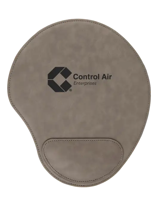 Gray Leatherette Mouse Pad w/Control Air Enterprises Logo