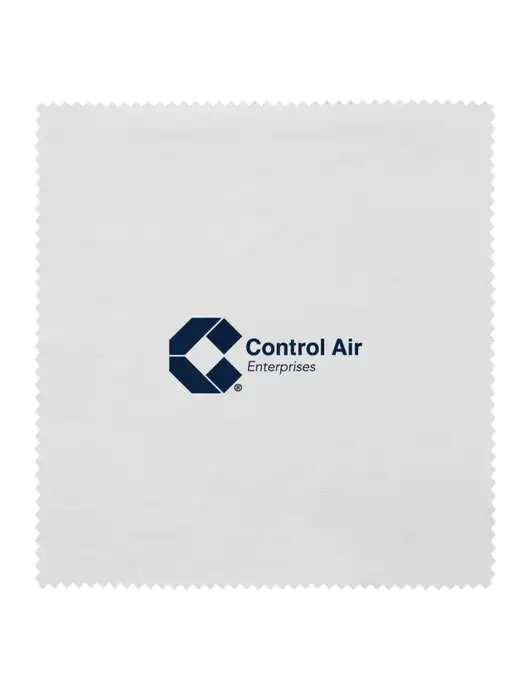 Microfiber Cleaning Cloth, 6 x 6 w/Control Air Enterprises Logo