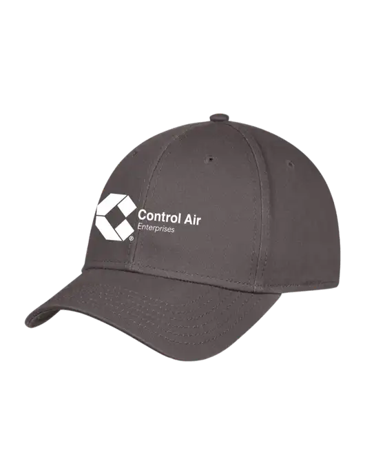 Charcoal Structured Cap Hook & Loop w/Control Air Enterprises Logo