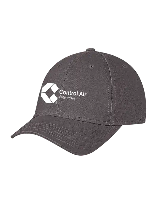 Medium Dark Grey Structured Soft Snap Closure Hook & Loop Cap w/Control Air Enterprises Logo