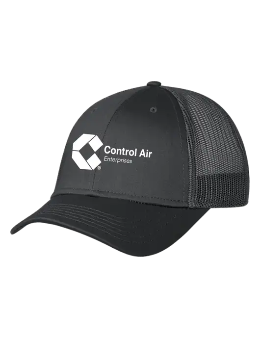Charcoal Mesh Trucker Cap Snap Back w/Control Air Enterprises Logo
