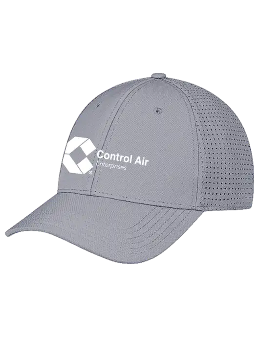 Grey Performance Stretchable Cap Hook & Loop w/Control Air Enterprises Logo