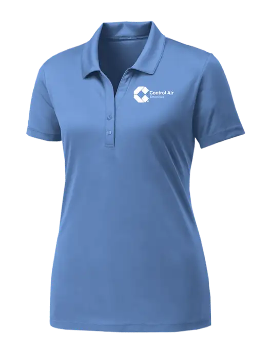 Womens Carolina Blue PosiCharge Competitor Polo w/Control Air Enterprises Logo