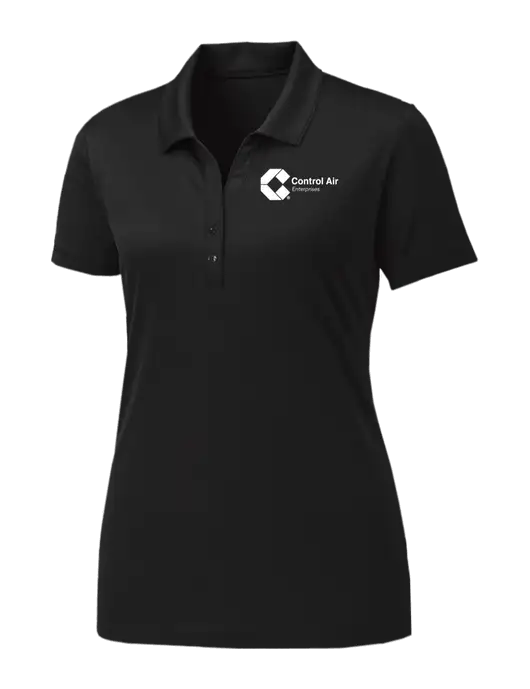 Womens Black PosiCharge Competitor Polo w/Control Air Enterprises Logo