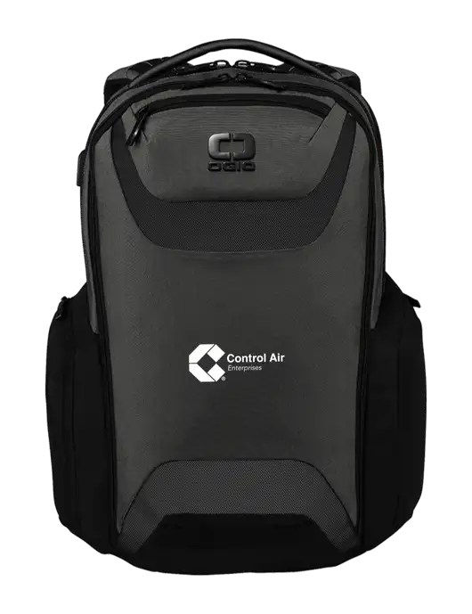 OGIO Tarmac Charcoal Connected Pack w/Control Air Enterprises Logo