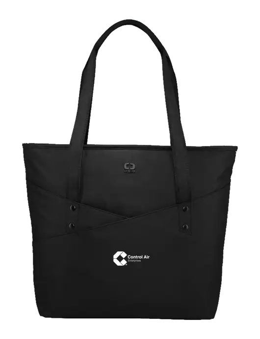 OGIO Black Downtown Tote 
 w/Control Air Enterprises Logo