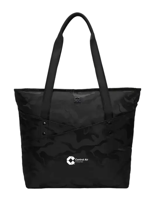 OGIO Black Camo Downtown Tote 
 w/Control Air Enterprises Logo