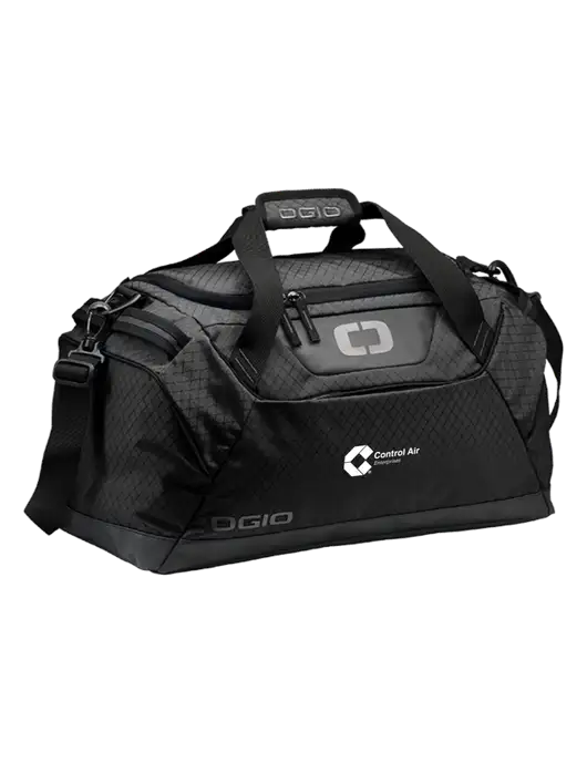 OGIO Black Catalyst Duffle
 w/Control Air Enterprises Logo