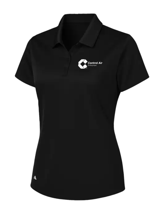 Adidas Black Womens Basic Sport Polo w/Control Air Enterprises Logo