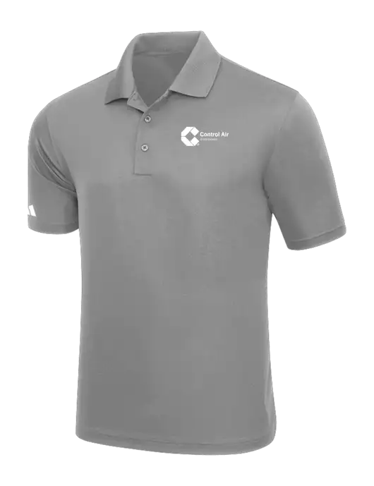 Adidas Light Grey Basic Sport Polo w/Control Air Enterprises Logo