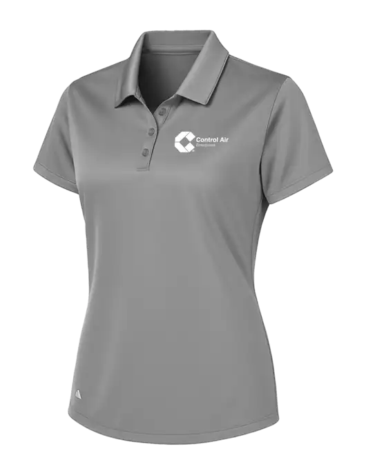 Adidas Light Grey Womens Basic Sport Polo w/Control Air Enterprises Logo