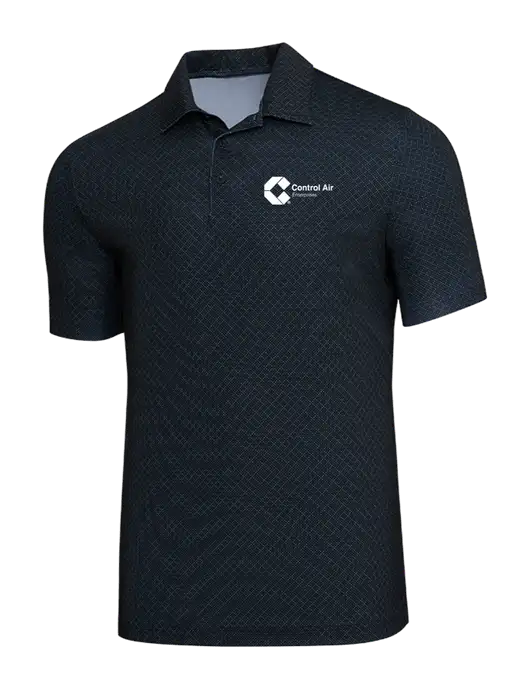 Adidas Black Diamond Dot Print Polo w/Control Air Enterprises Logo
